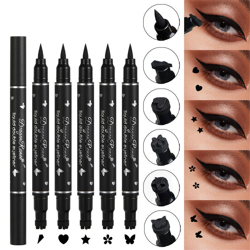 Double Headed Star Seal Eyeliner Pen Waterproof And Non Smudging