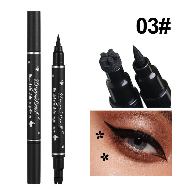 Double Headed Star Seal Eyeliner Pen Waterproof And Non Smudging