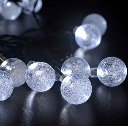 Crystal solar power of the led lamp string lights Christmas lights solar garden outdoor decoration for Christmas