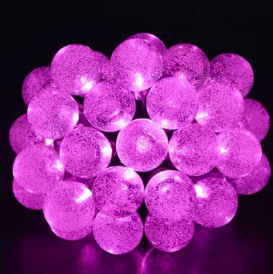 Crystal solar power of the led lamp string lights Christmas lights solar garden outdoor decoration for Christmas