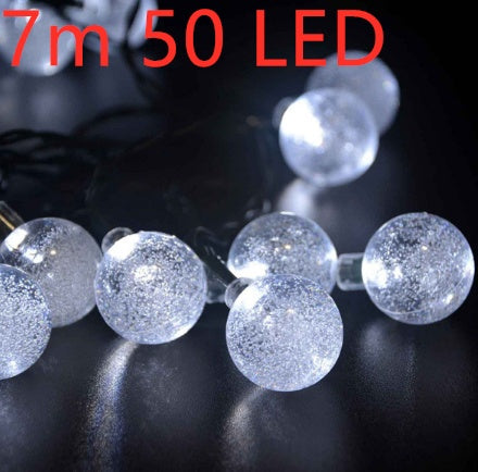 Crystal solar power of the led lamp string lights Christmas lights solar garden outdoor decoration for Christmas