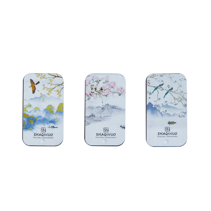 Fuyu Deodorant Body Skin care lotion Portable Solid Skin care lotion Pocket Card Perfume