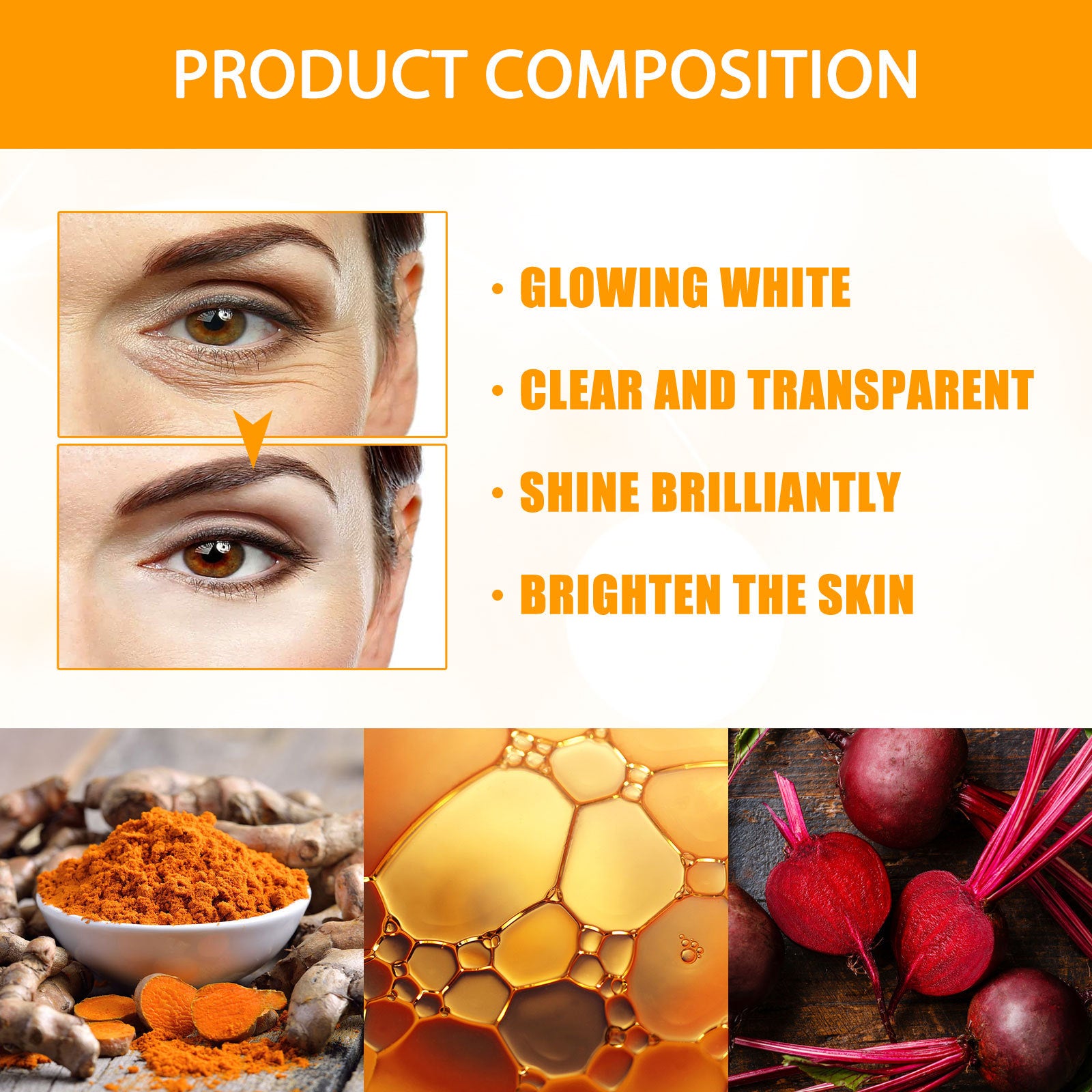 Turmeric Fade Wrinkles Firming Skin Beauty Face Cream