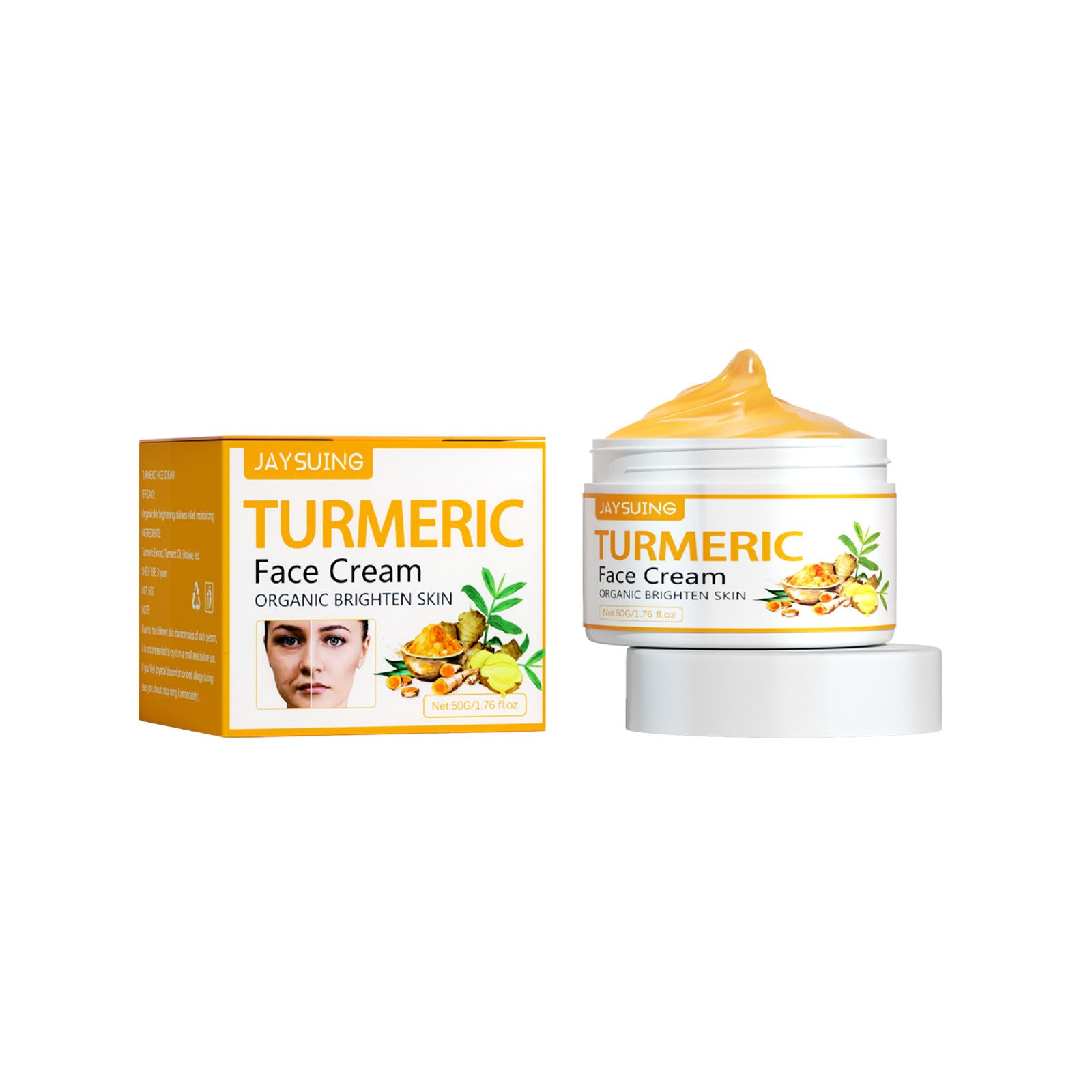 Turmeric Fade Wrinkles Firming Skin Beauty Face Cream