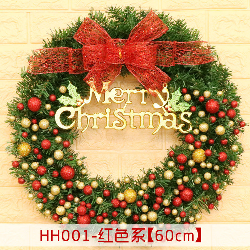 40 50 60CM Christmas Wreath Mince Rattan Christmas decorations pendant, Christmas Wreath Window