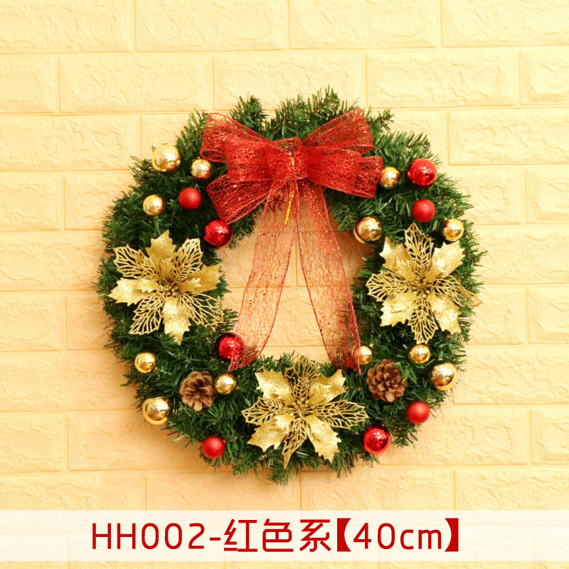 40 50 60CM Christmas Wreath Mince Rattan Christmas decorations pendant, Christmas Wreath Window