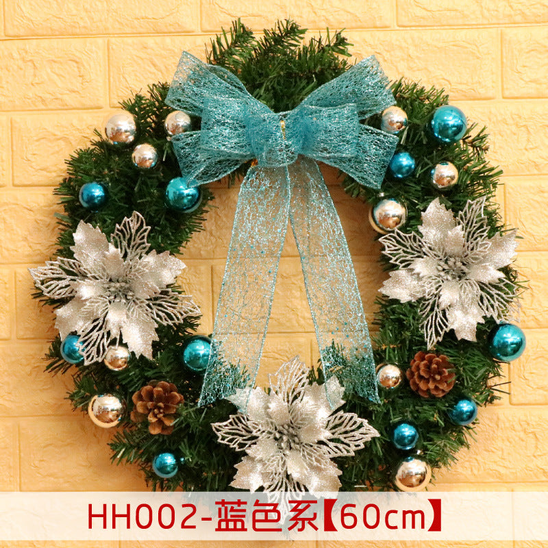 40 50 60CM Christmas Wreath Mince Rattan Christmas decorations pendant, Christmas Wreath Window
