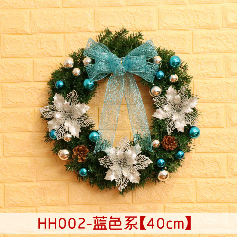 40 50 60CM Christmas Wreath Mince Rattan Christmas decorations pendant, Christmas Wreath Window