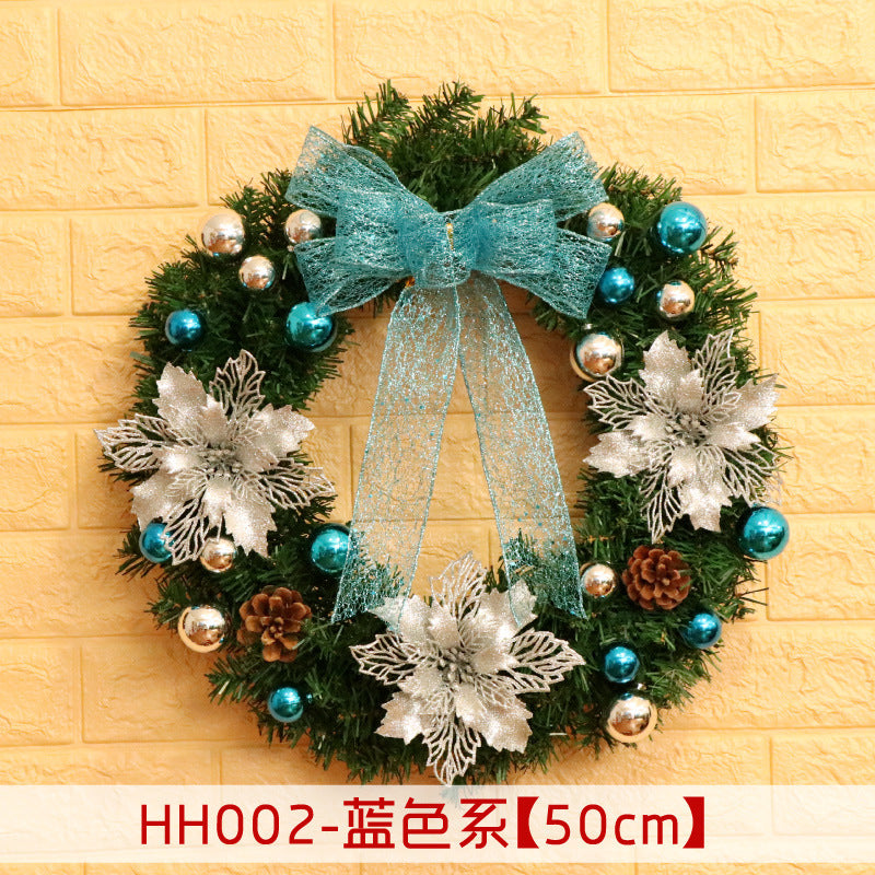40 50 60CM Christmas Wreath Mince Rattan Christmas decorations pendant, Christmas Wreath Window