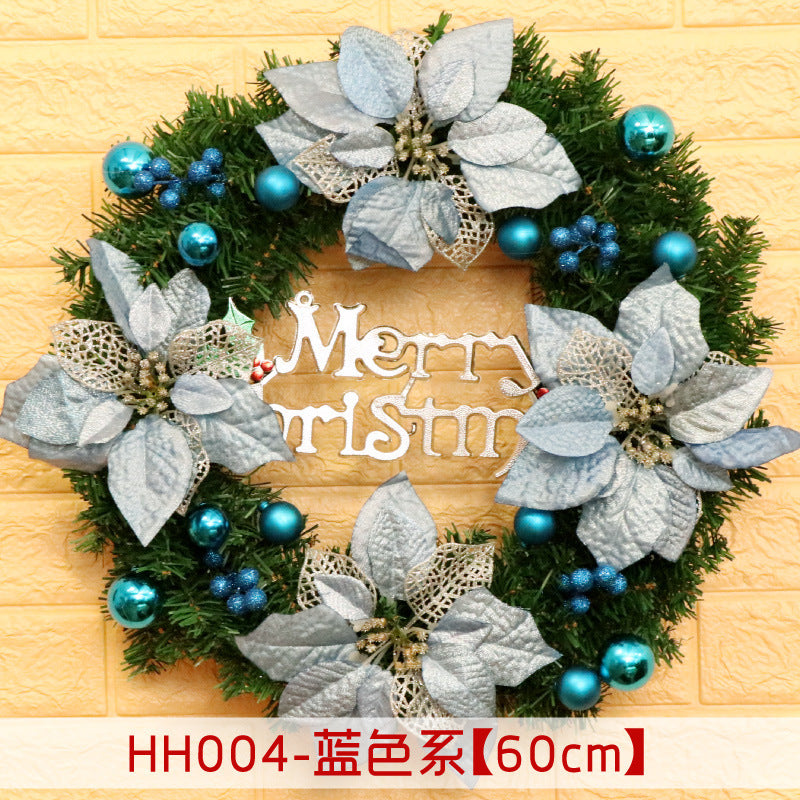40 50 60CM Christmas Wreath Mince Rattan Christmas decorations pendant, Christmas Wreath Window