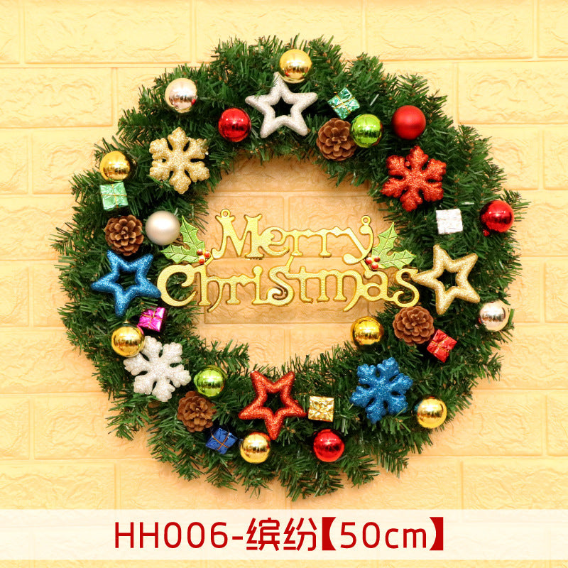40 50 60CM Christmas Wreath Mince Rattan Christmas decorations pendant, Christmas Wreath Window