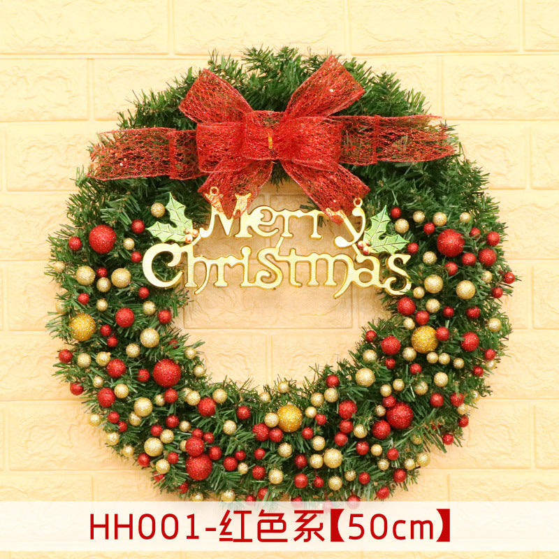 40 50 60CM Christmas Wreath Mince Rattan Christmas decorations pendant, Christmas Wreath Window