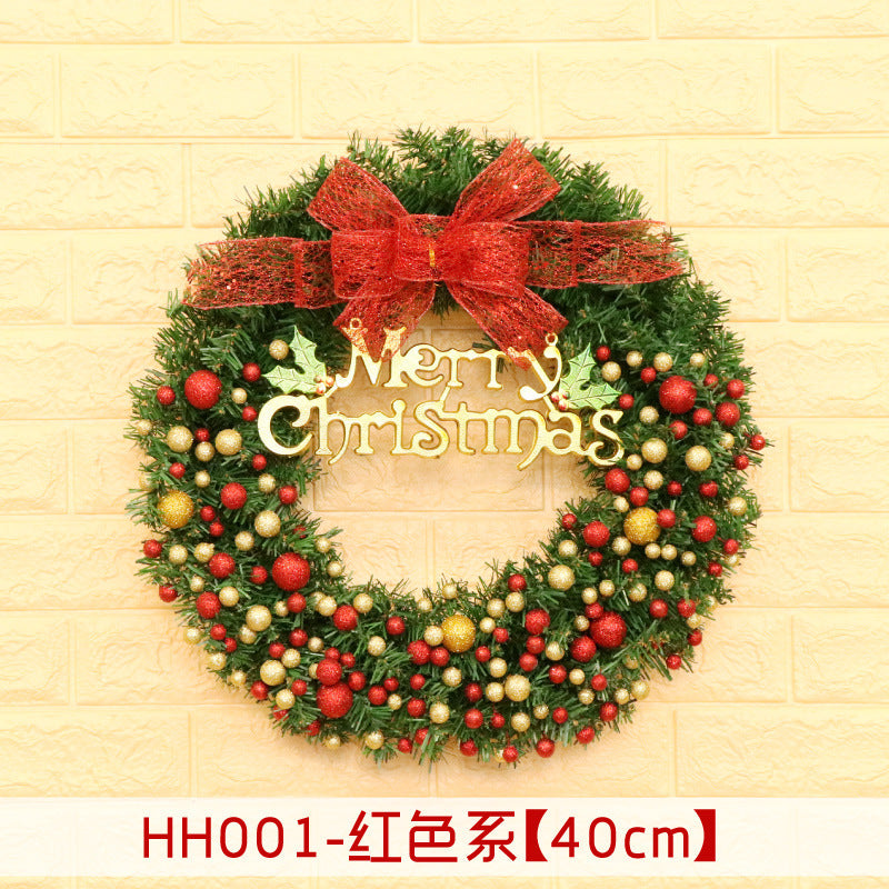 40 50 60CM Christmas Wreath Mince Rattan Christmas decorations pendant, Christmas Wreath Window