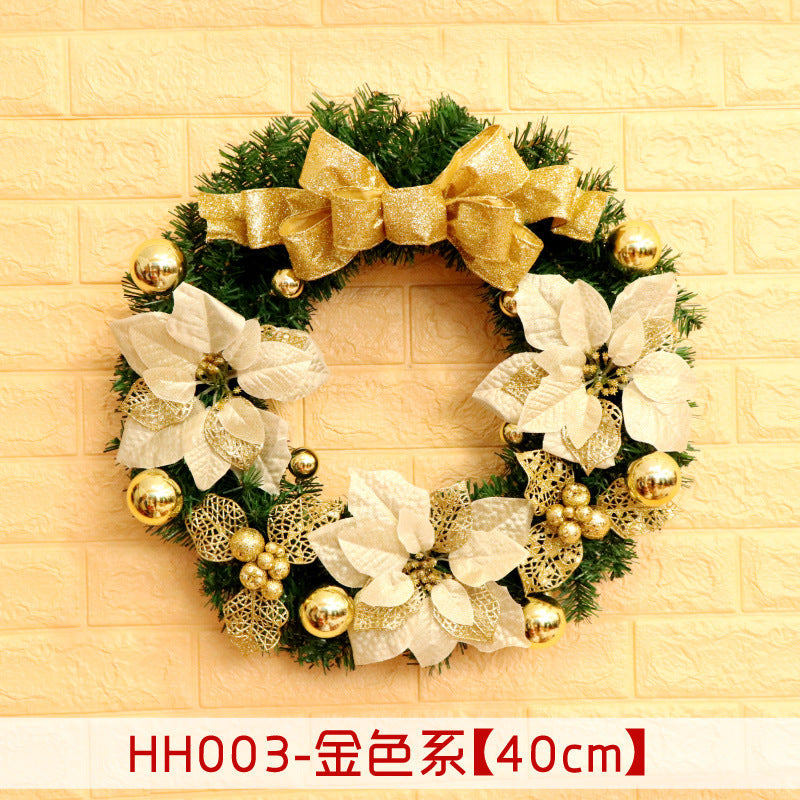 40 50 60CM Christmas Wreath Mince Rattan Christmas decorations pendant, Christmas Wreath Window