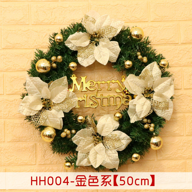 40 50 60CM Christmas Wreath Mince Rattan Christmas decorations pendant, Christmas Wreath Window