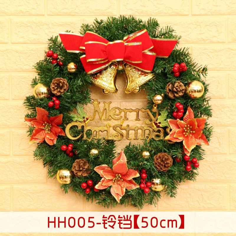 40 50 60CM Christmas Wreath Mince Rattan Christmas decorations pendant, Christmas Wreath Window