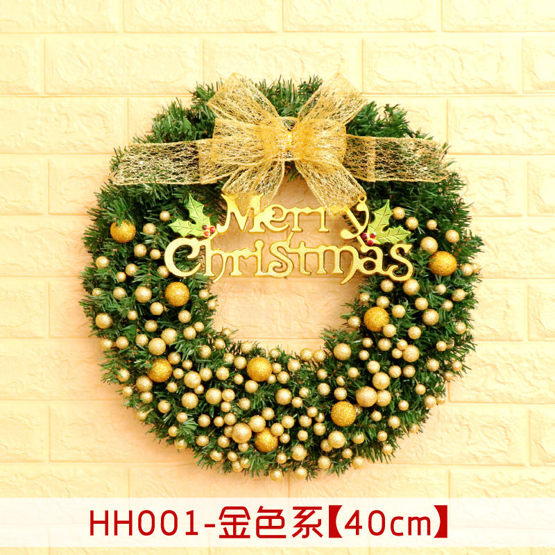 40 50 60CM Christmas Wreath Mince Rattan Christmas decorations pendant, Christmas Wreath Window