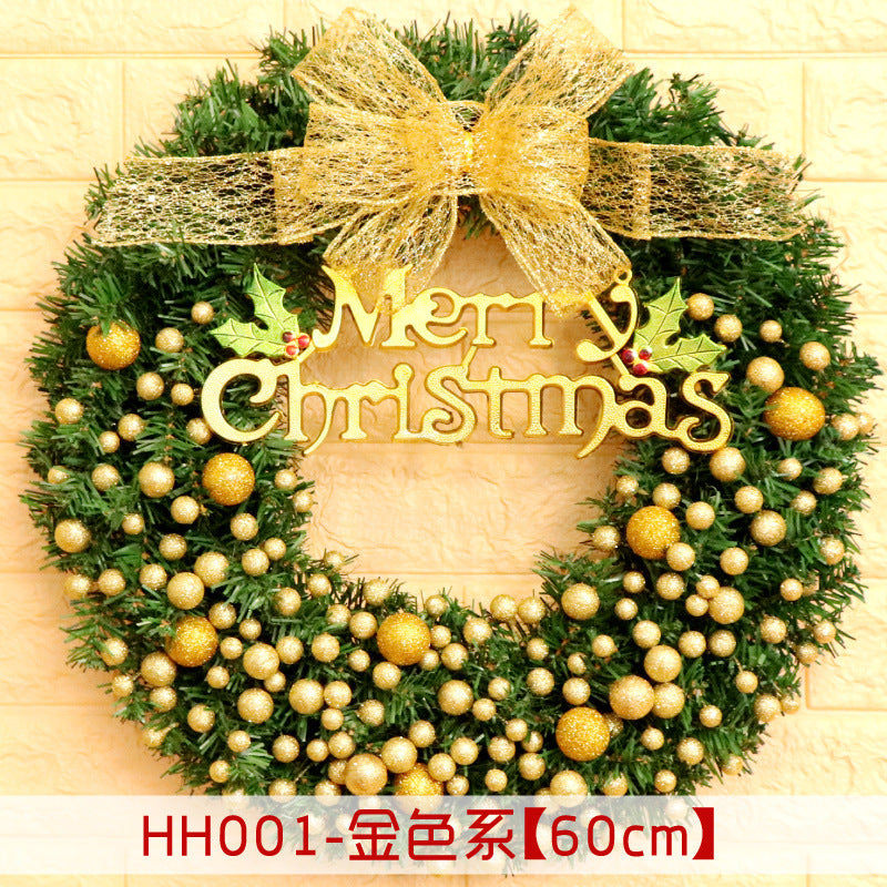 40 50 60CM Christmas Wreath Mince Rattan Christmas decorations pendant, Christmas Wreath Window
