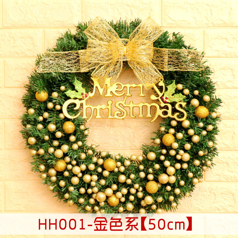 40 50 60CM Christmas Wreath Mince Rattan Christmas decorations pendant, Christmas Wreath Window