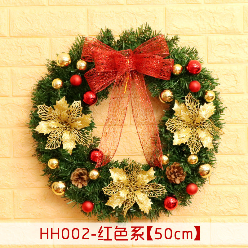 40 50 60CM Christmas Wreath Mince Rattan Christmas decorations pendant, Christmas Wreath Window