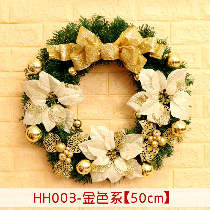 40 50 60CM Christmas Wreath Mince Rattan Christmas decorations pendant, Christmas Wreath Window