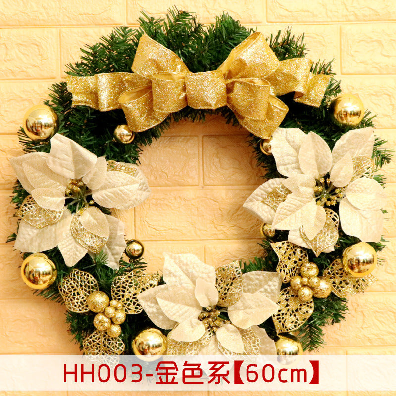 40 50 60CM Christmas Wreath Mince Rattan Christmas decorations pendant, Christmas Wreath Window