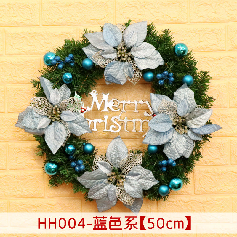 40 50 60CM Christmas Wreath Mince Rattan Christmas decorations pendant, Christmas Wreath Window