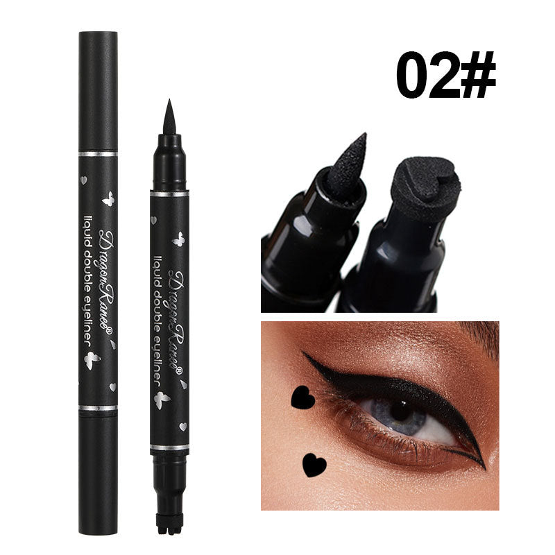 Double Headed Star Seal Eyeliner Pen Waterproof And Non Smudging