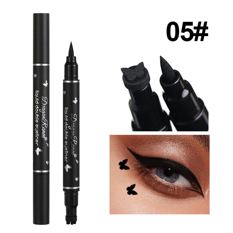 Double Headed Star Seal Eyeliner Pen Waterproof And Non Smudging