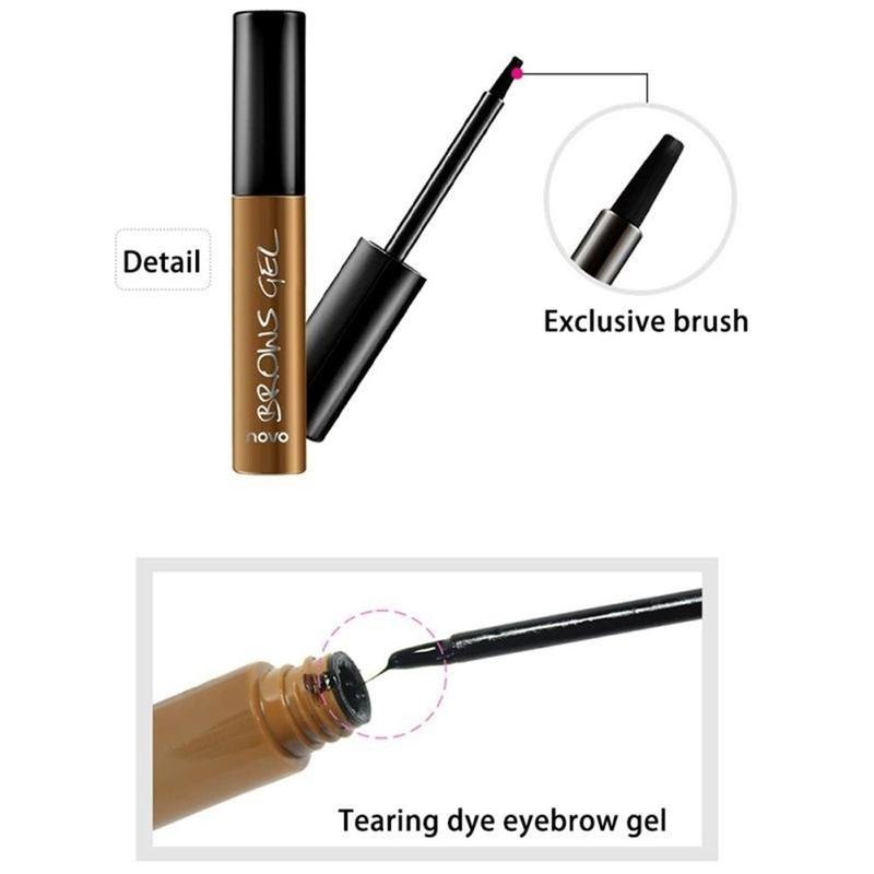 Peel Off Brown Black Eye Brow Tattoo Tint- Waterproof Long-lasting  Eyebrow Gel Cream Mascara -Eye Makeup Cosmetics