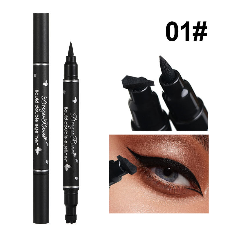 Double Headed Star Seal Eyeliner Pen Waterproof And Non Smudging